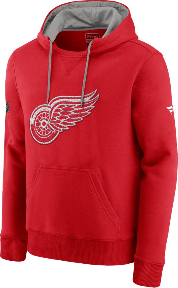 NHL Men's Detroit Red Wings Special Edition Logo Red Pullover Hoodie