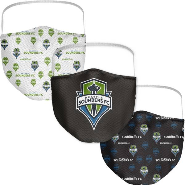 Seattle Sounders FC 3-Pack Face Coverings