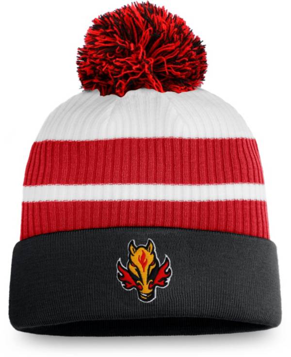 NHL Men's Calgary Flames Black Special Edition Knit Pom Beanie