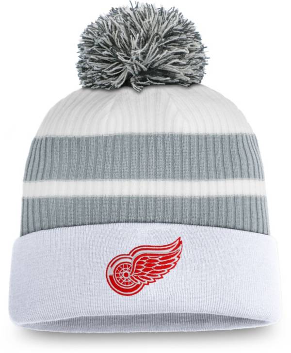 NHL Men's Detroit Red Wings White Special Edition Knit Pom Beanie