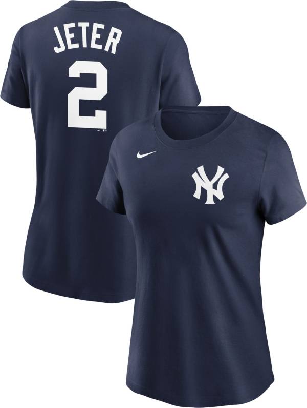 Nike Women's New York Yankees Derek Jeter #2 Navy T-Shirt