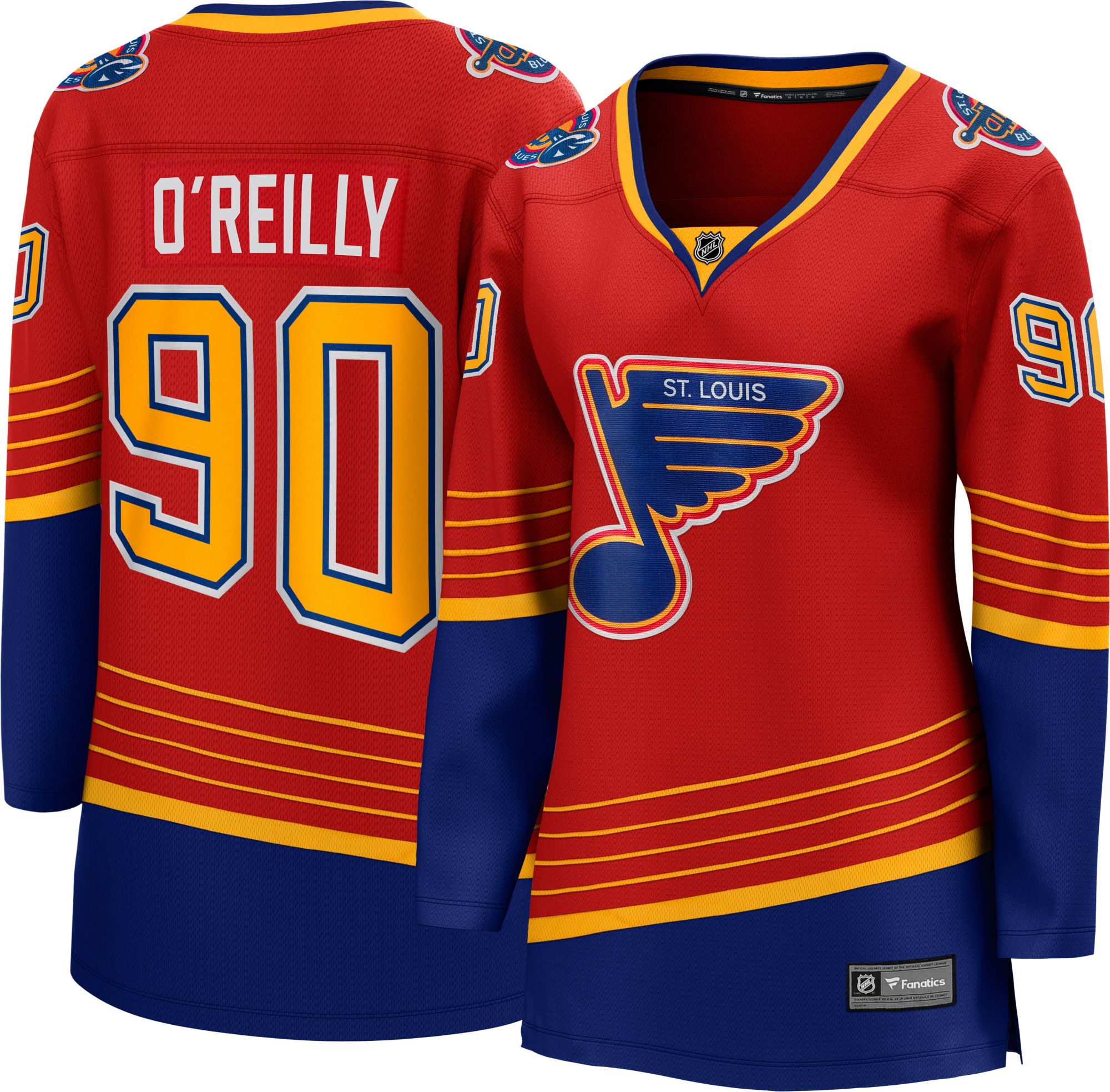 Men's Fanatics Branded Ryan O'Reilly Royal St. Louis Blues Home Premier Breakaway Player Jersey