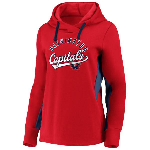 NHL Women's Washington Capitals Gameday Arch Red Pullover Sweatshirt