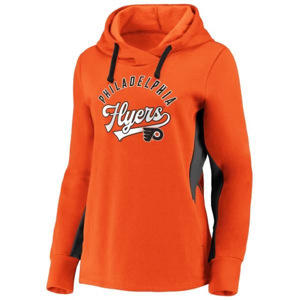 NHL Women's Philadelphia Flyers Gameday Arch Orange Pullover Sweatshirt