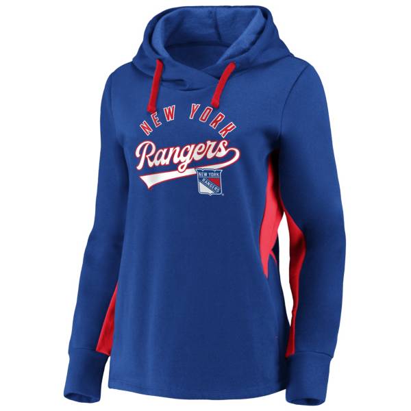 NHL Women's New York Rangers Gameday Arch Blue Pullover Sweatshirt