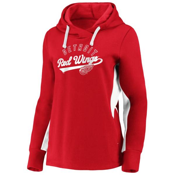 NHL Women's Detroit Red Wings Gameday Arch Red Pullover Sweatshirt