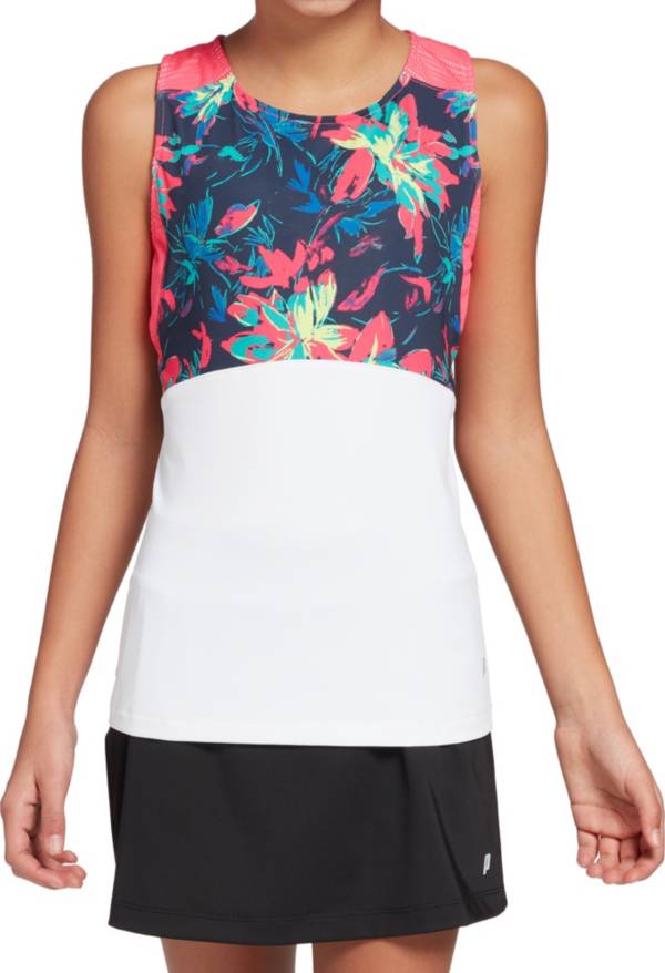 Prince Girls' Floral Fashion Tennis Top