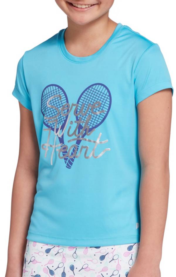 Prince Girls' Short Sleeve Graphic T-Shirt