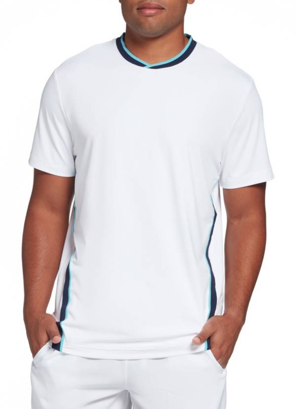 Prince Men's Side Stripe Crew Tennis Shirt