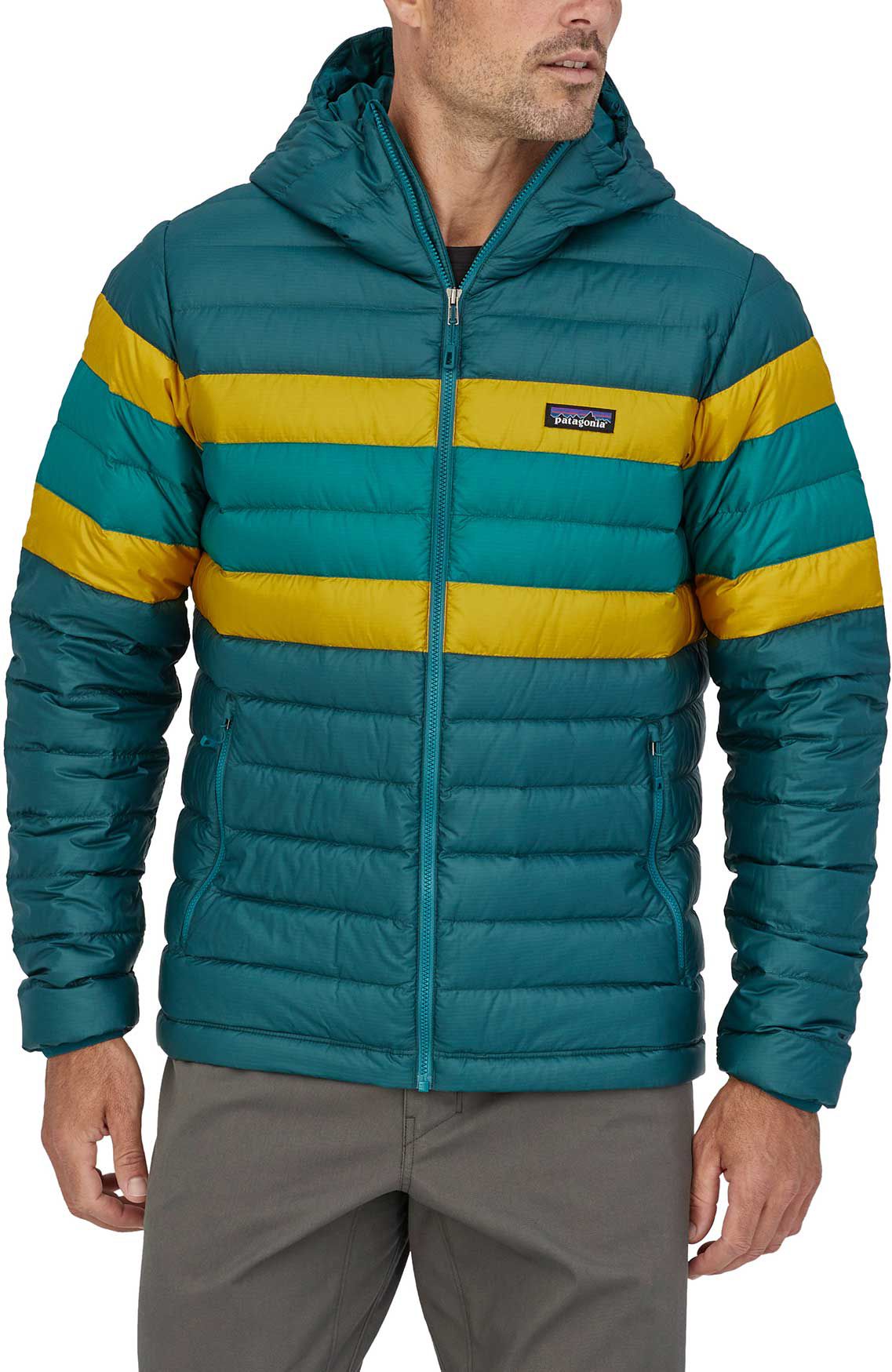 patagonia sweater hooded down jacket