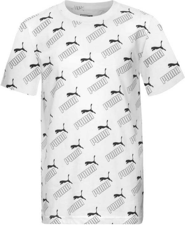 PUMA Boys' Amplified Logo Print T-Shirt