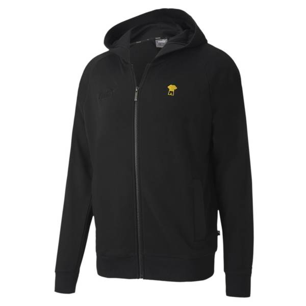 PUMA Men's Borussia Dortmund Anthem Black Jacket