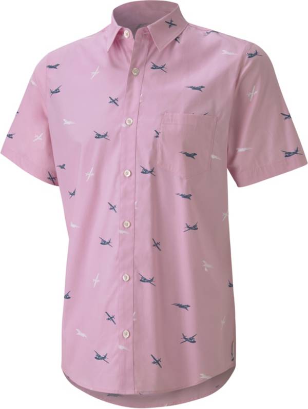 PUMA x Arnold Palmer Men's Citation Woven Print Golf Shirt