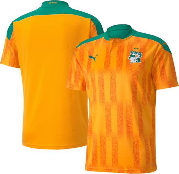 PUMA Men's Ivory Coast '20 Home Replica Jersey