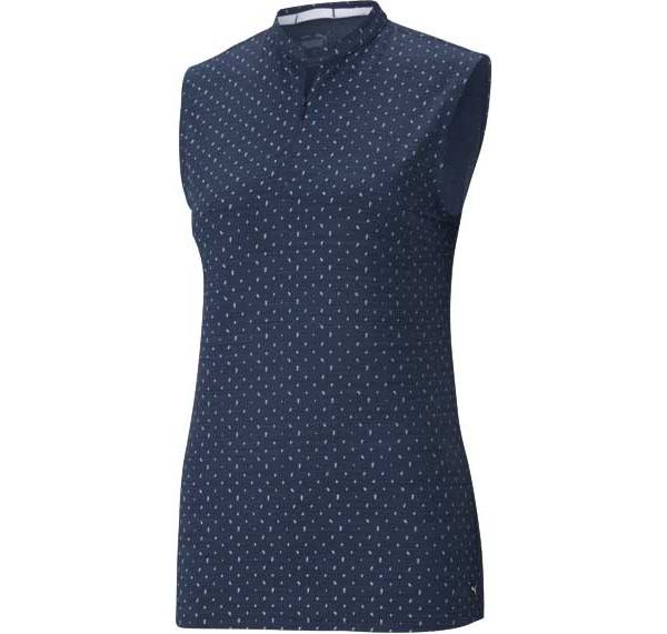 Puma Women's Cloudspun Sleeveless Polka Polo