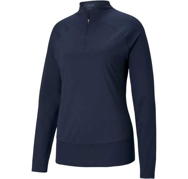 PUMA Women's Mesh 1/4 Zip Golf Pullover