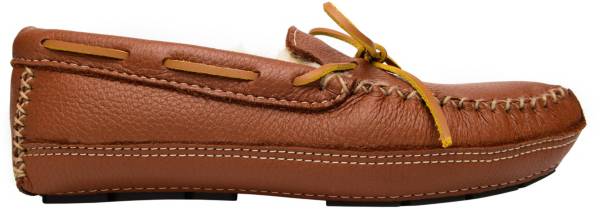 Minnetonka Men's Sheepskin Moose Moccasin Slippers