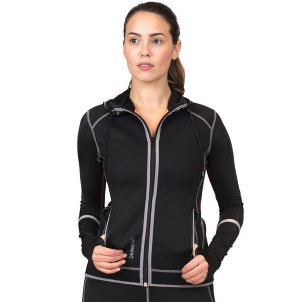 SaunaTek Women's Neoprene Hooded Jacket