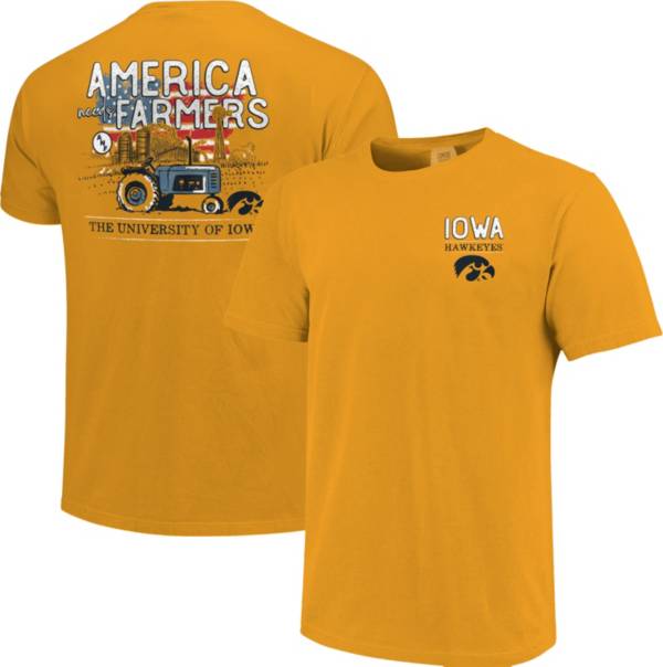 Image One Men's Iowa Hawkeyes Gold Local Graphic T-Shirt product image