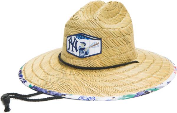 Reyn Spooner Men's New York Yankees White Scenic Straw Hat