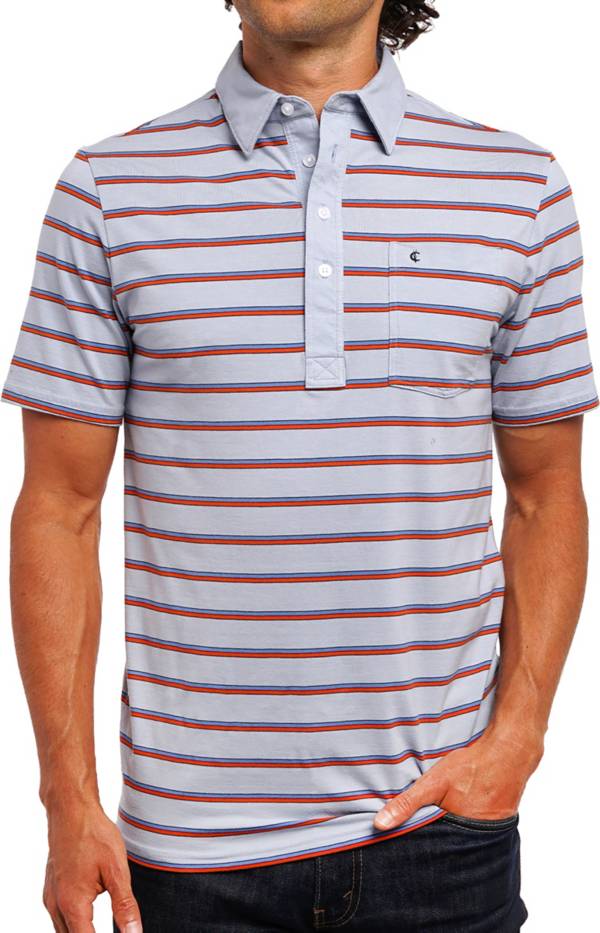 Criquet Men's Top-Shelf Players Stripe Golf Shirt