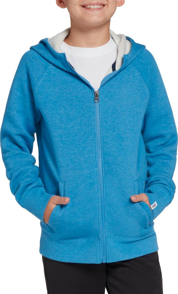 DSG Boys' Heather Cotton Fleece Full-Zip Hoodie