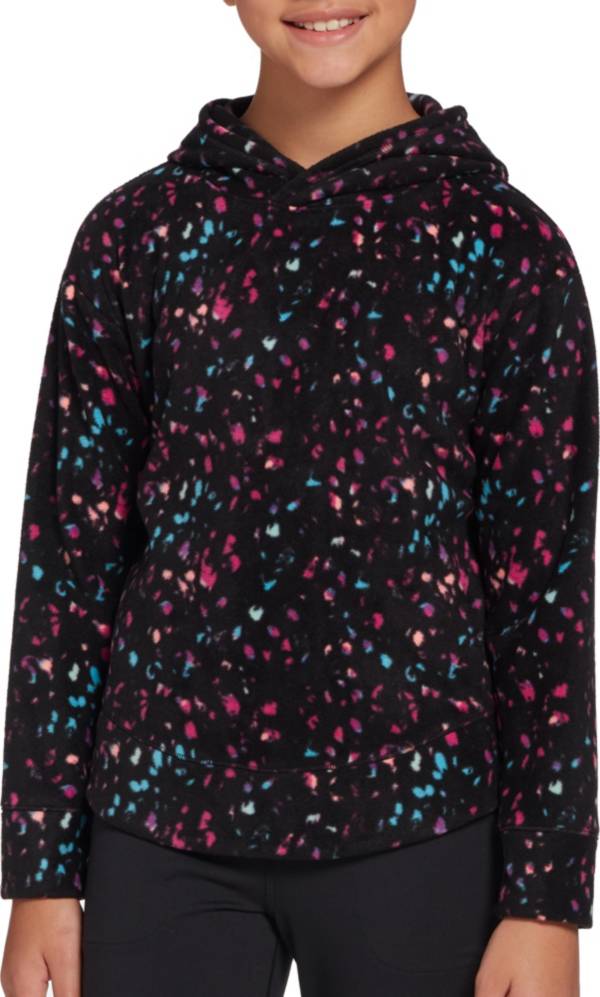 DSG Girls' Printed Polar Fleece Hoodie