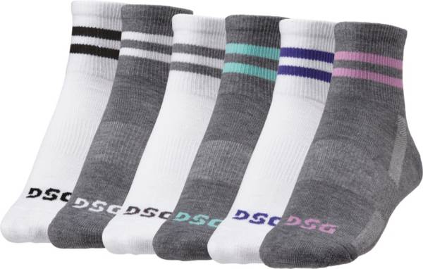 DSG Women's Quarter Socks - 6 Pack