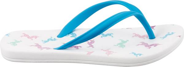 DSG Kids' Unicorn Print Flip Flops