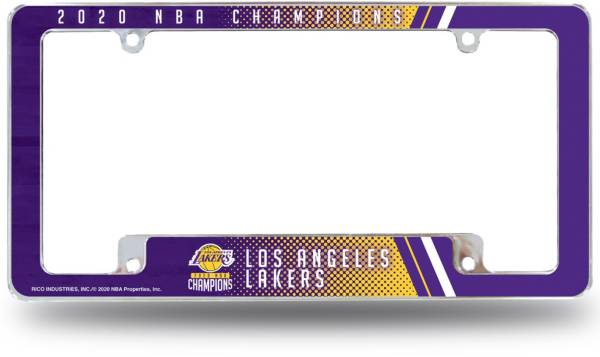 Rico 2020 NBA Champions Los Angeles Lakers All-Over Chrome License Plate Frame product image