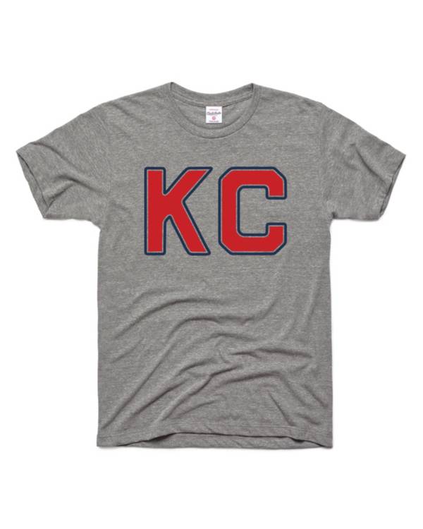 Charlie Hustle Kansas City Monarchs Vintage Heather Grey T-Shirt