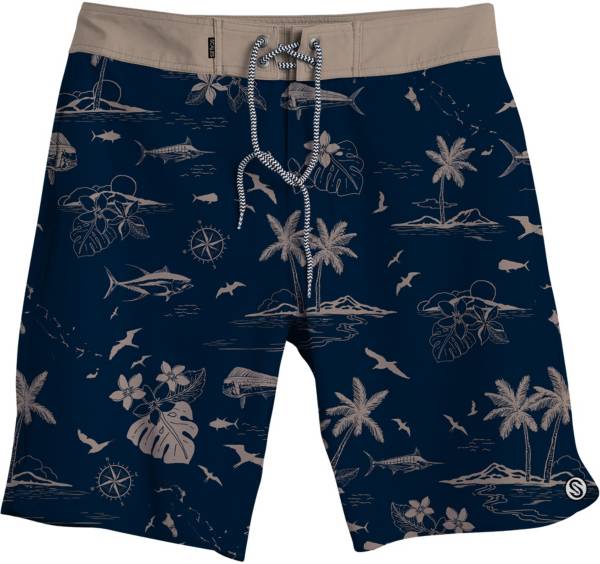 Scales Gear Men's First Mates Never a Tourist Fishing Shorts
