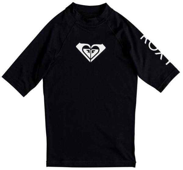 Roxy Girls' Wholehearted Short Sleeve Rashguard