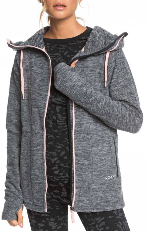 Roxy Women's Electric Feeling Zip-up Polar Fleece Hoodie