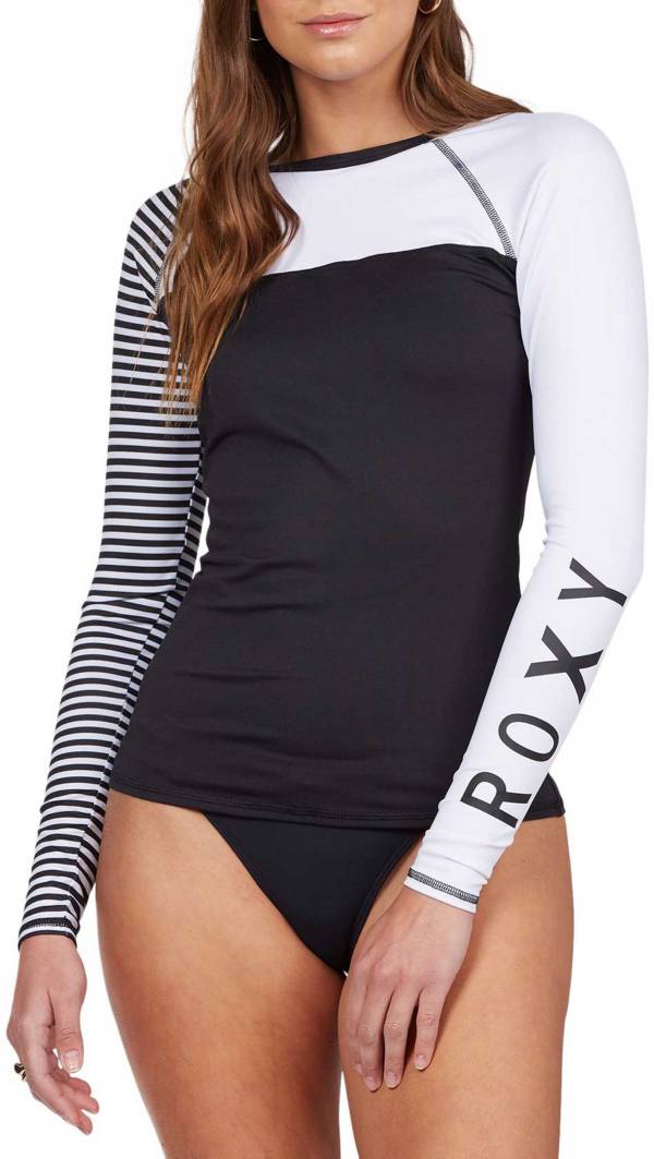 Roxy Women's Stripe Long Sleeve Rash Guard