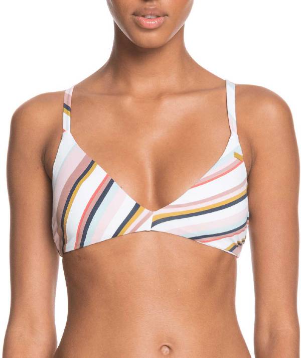 Roxy Women's Printed Beach Classic Fixed Triangle Bikini Top