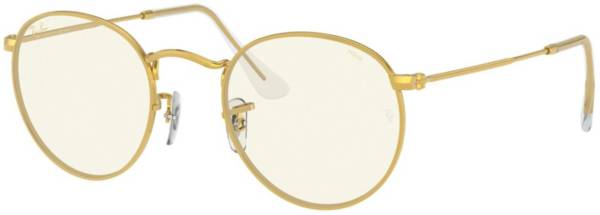 Ray-Ban Round Metal Blue Light Glasses