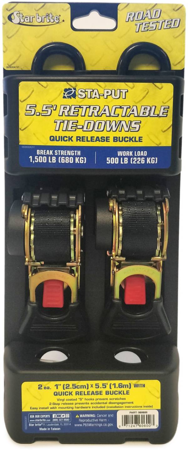 Star Brite Retractable Transom Tiedown Straps