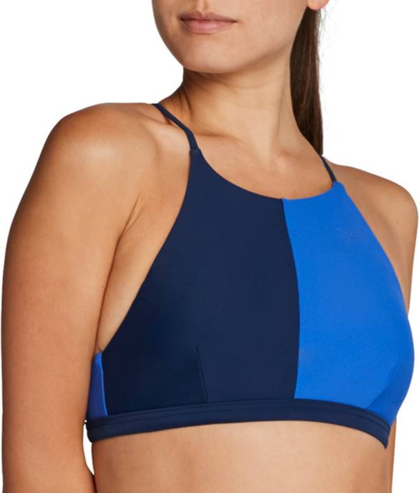 Speedo Women's Colorblock High Neck Bikini Top