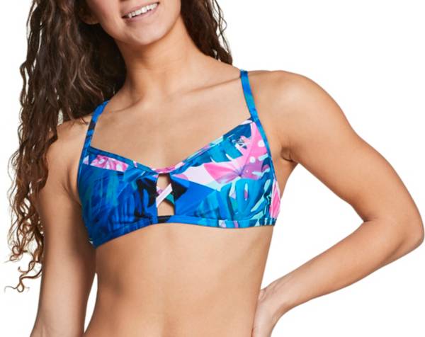 Speedo Women's Print Tie Back Bikini Top