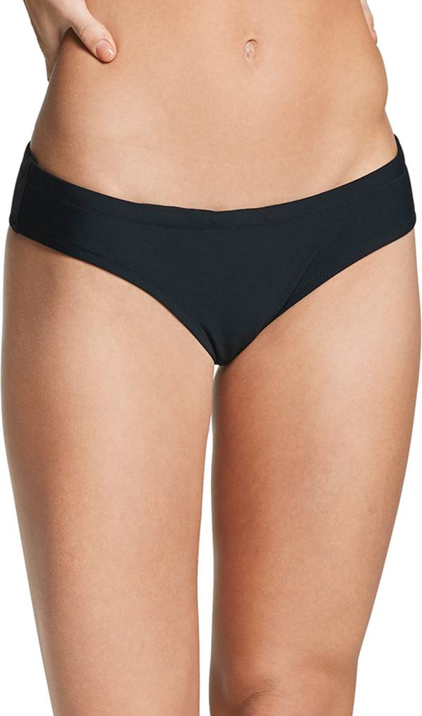 Speedo Women's Solid Cheeky Hipster Bikini Bottoms