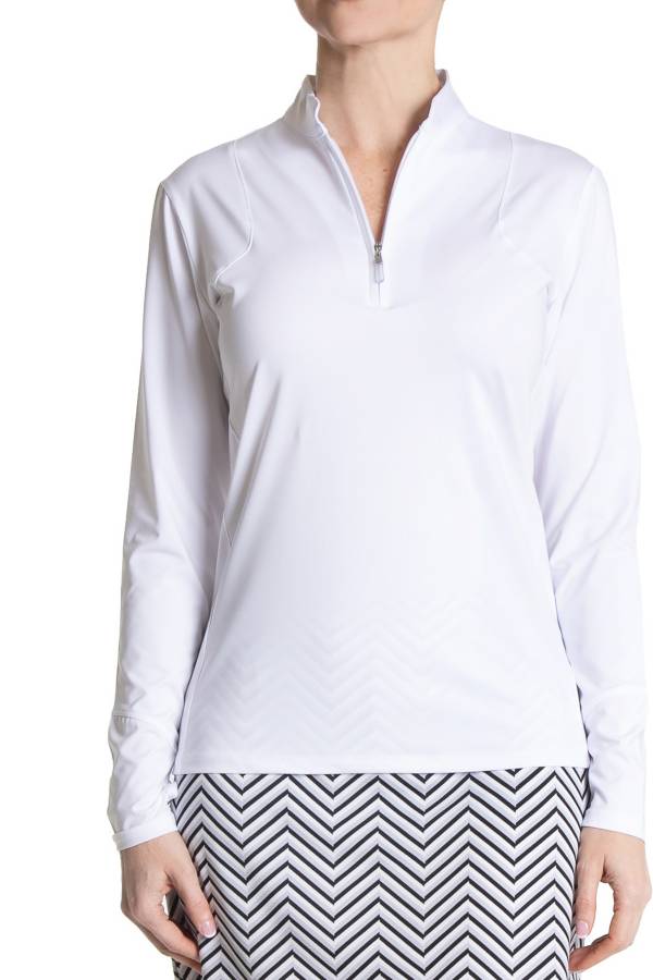Sport Haley Women's Skye Mock Long Sleeve 1/4 Zip Golf Polo