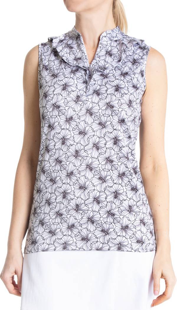 Sport Haley Women's Elsa Flounce Sleeveless Golf Polo