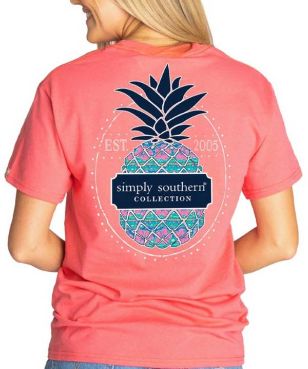 Simply Southern Girls' Short Sleeve Hibipine T-Shirt