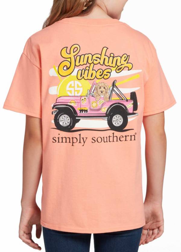 Simply Southern Girls' Sunshine Short Sleeve T-Shirt