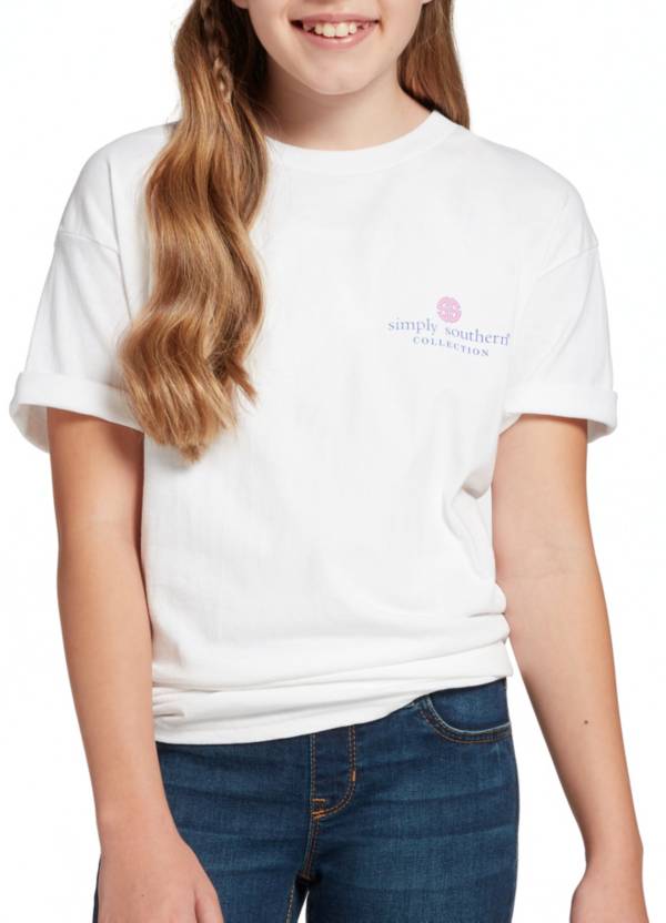 Simply Southern Girls' Tall Pine Short Sleeve T-Shirt