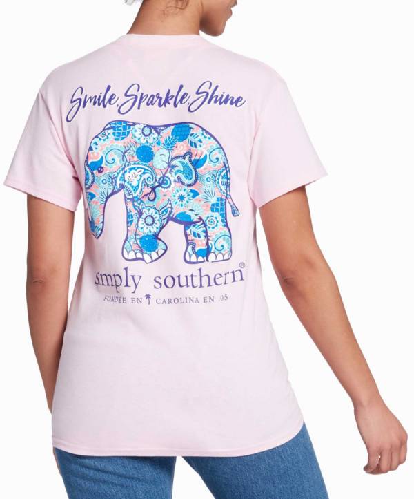 Simply Southern Women's Smile Short Sleeve Graphic T-Shirt