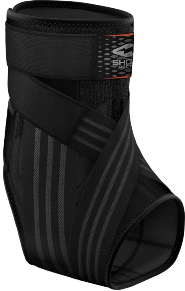 Shock Doctor Ultra Laceless Figure 8 Straps Ankle Brace with Stirrup Stays