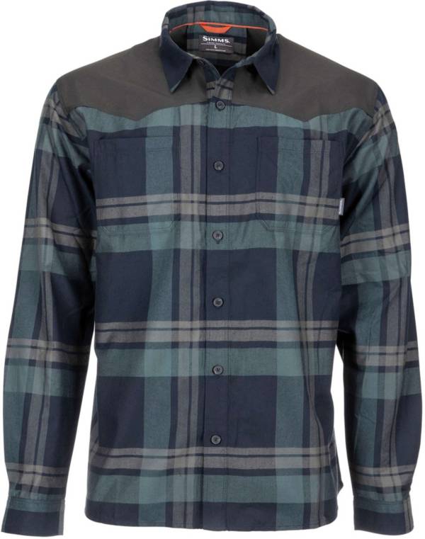 Simms Men's Black's Ford Long Sleeve Flannel Shirt