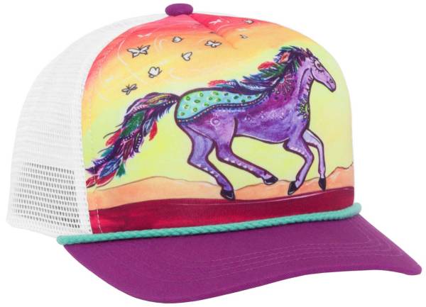 Sunday Afternoons Youth Horse Feather Cooling Trucker Hat